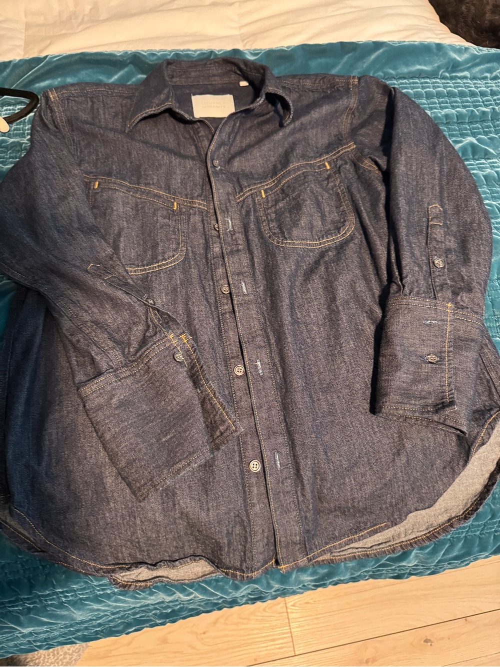Citizens Of Humanity Dark Indigo Denim Shirt Jacket